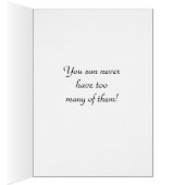 Karte mit Schuhen und Geldbörsen (Innen (Rechts))