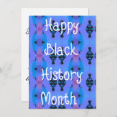 Karte mit schwarzer Historie (Vorne/Hinten)