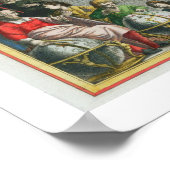 Karte mit Tycho Brahe's System of Planetary Orbi Poster (Ecke)