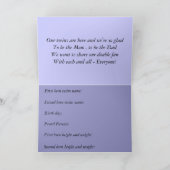 Karte mit Zwillingen (Innenseite)