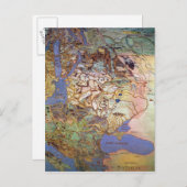 Karte Mitteleuropas (Vorne/Hinten)