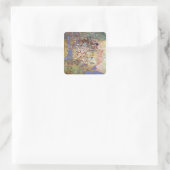 Karte Mitteleuropas Quadratischer Aufkleber (Tasche)