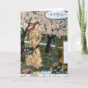 Karte: Monat April - April Karte