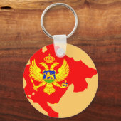 Karte Montenegro Schlüsselanhänger (Vorderseite)