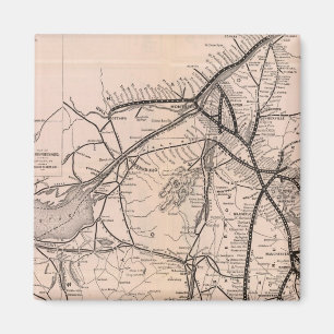 Karte Montreal und Boston Air Line Magnet