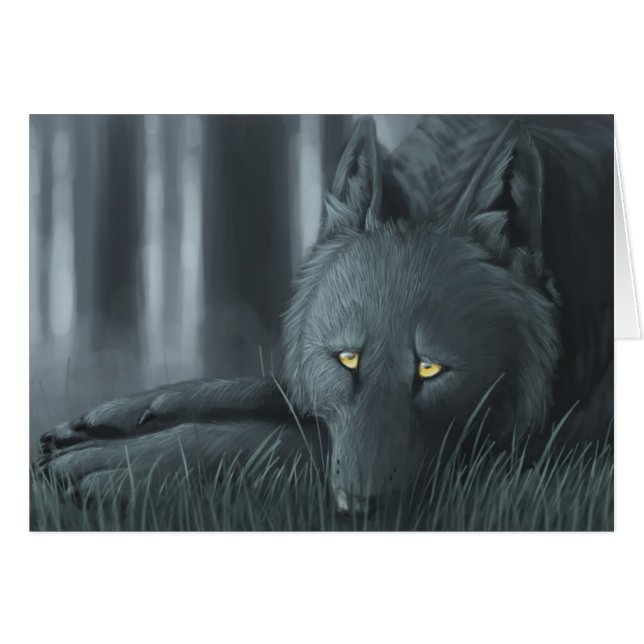 Karte "Morgengrauen" (Vorderseite (Horizontal))