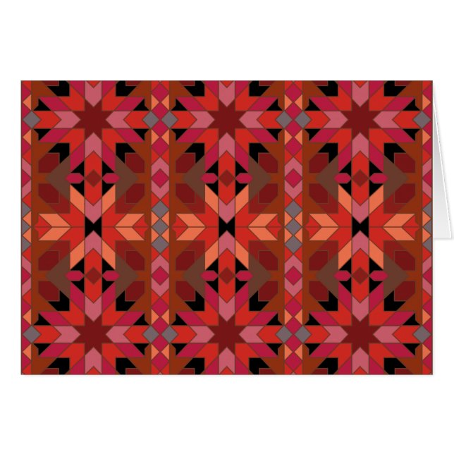 Karte Morrocco rotes orange Schwarzes (Vorderseite (Horizontal))