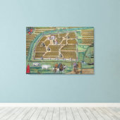 Karte Moskaus Leinwanddruck (Insitu (Holzboden))