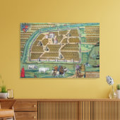 Karte Moskaus Leinwanddruck (Insitu (Wohnzimmer))