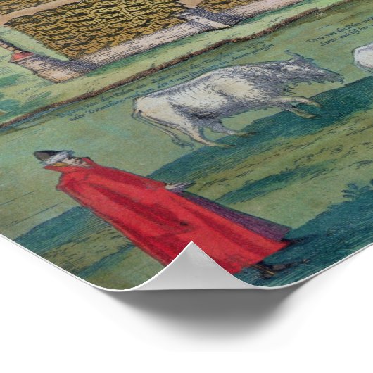 Karte Moskaus Poster (Ecke)