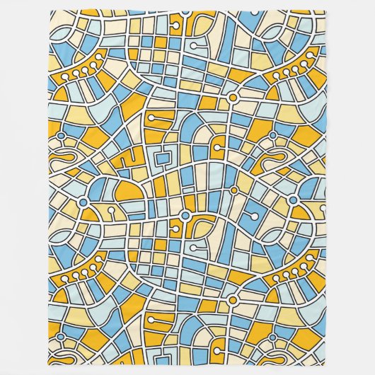 Karte Muster 030520 - Farben 04 Fleecedecke (Vorderseite)