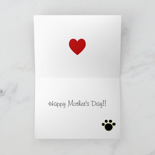 Karte Mutter Bostons Terrier Tages (Innenseite)