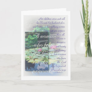 Karte Mutter Frau der Sprichwörter 31 Tages