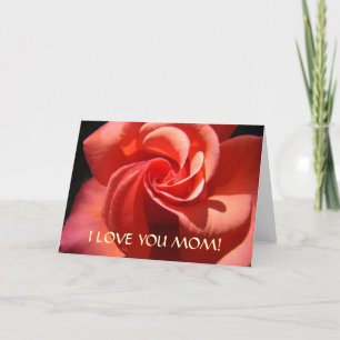 KARTE MUTTER Ich Liebe Dich Mutter Grußkarte Rose