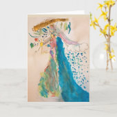 Karte - Muttergott, der das Universum hält (Gelbe Blume)