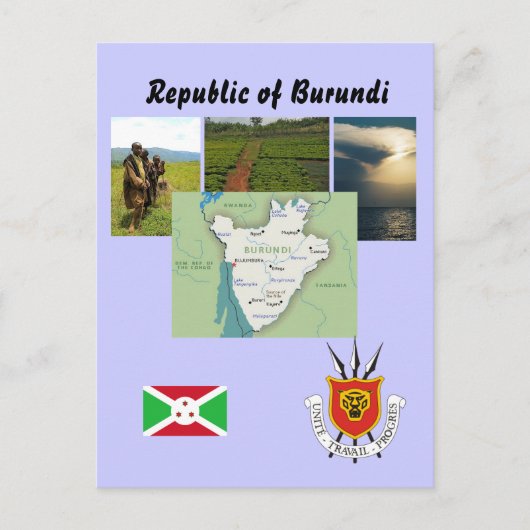 Karte nach Burundi (Vorderseite)