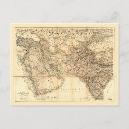 Karte Naher Osten (1885) (Vorderseite)