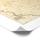 Karte Naher Osten 1993 Poster (Ecke)