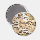 Karte Naher Osten Magnet (Vorderseite/Rückseite)