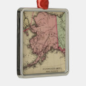 Karte Nanowatt Amerika durch Mitchell Silbernes Ornament (Rechts)