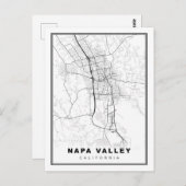 Karte Napa Valley (Vorne/Hinten)