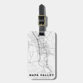 Karte Napa Valley Gepäckanhänger (Vorderseite vertikal)