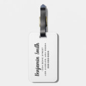 Karte Napa Valley Gepäckanhänger (Rückseite vertikal)