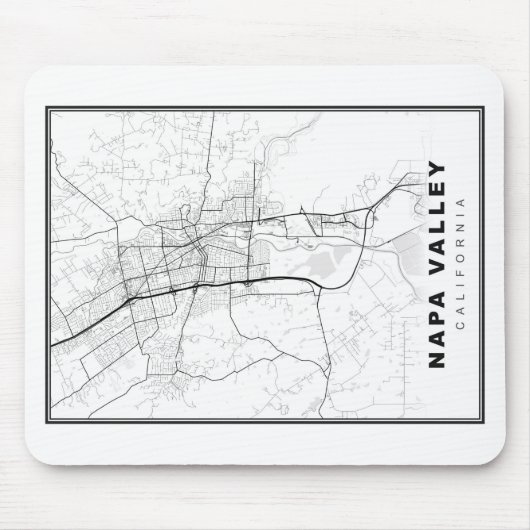 Karte Napa Valley Mousepad (Vorne)