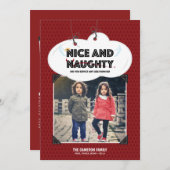 Karte | Naughty + Nice (Vorne/Hinten)