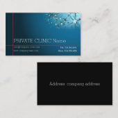 Karte Neurologe-private Klinik-Doktor-erste Hilfe (Vorne/Hinten)