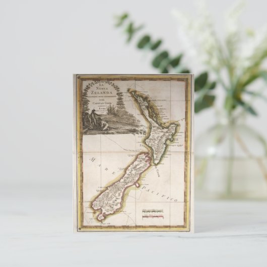 Karte Neuseelands (Stehend Vorderseite)