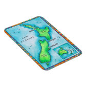 Karte Neuseelands Magnet (Rechte Seite)