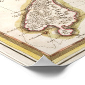 Karte Neuseelands Poster (Ecke)