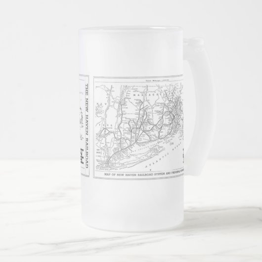 Karte New-Haven Eisenbahn-1956 Mattglas Bierglas (VorderseiteRechts)