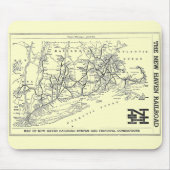 Karte New-Haven Eisenbahn-1956 Mousepad (Vorne)