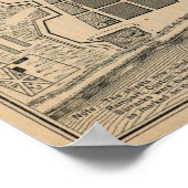 Karte New Orleans 1770 Poster (Ecke)