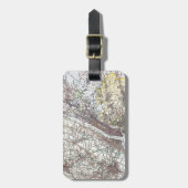 Karte: New York-area, 1906 Gepäckanhänger (Vorderseite vertikal)