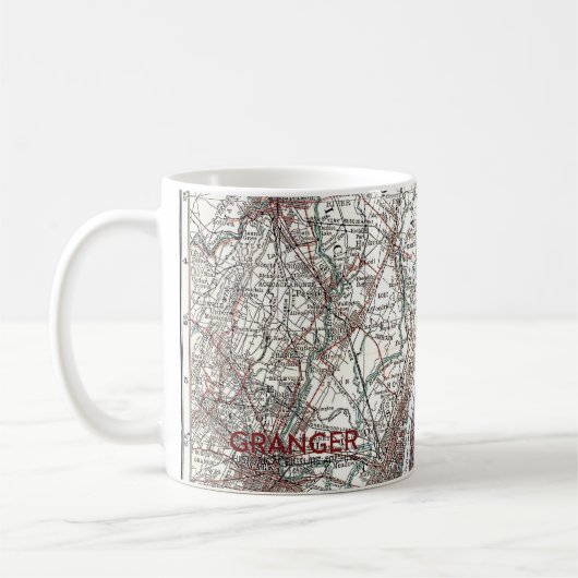Karte: New York-area, 1906 Kaffeetasse (Links)