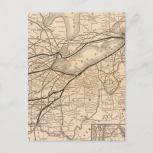 Karte New York Central und Hudson River Railroad