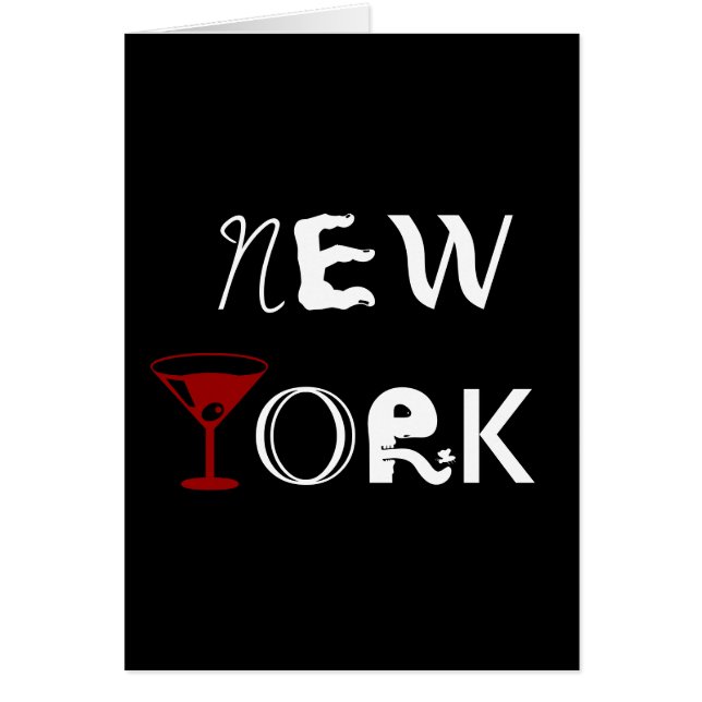Karte New York Martini (Vorne)