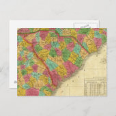 Karte Nord- und Süd-Carolina und Georgien (Vorne/Hinten)