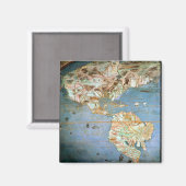 Karte Nord- und Südamerikas Magnet (Vorderseite/Rückseite)