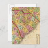 Karte Nord- und Südkarolina und Georgien (Vorne/Hinten)