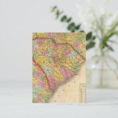 Karte Nord- und Südkarolina und Georgien (Stehend Vorderseite)