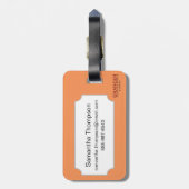 Karte: Nordamerika, 1742 Gepäckanhänger (Rückseite vertikal)