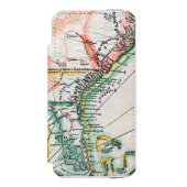 Karte: Nordamerika, 1742 Incipio iPhone Geldbeutel-Hülle (Folio Vorderseite)