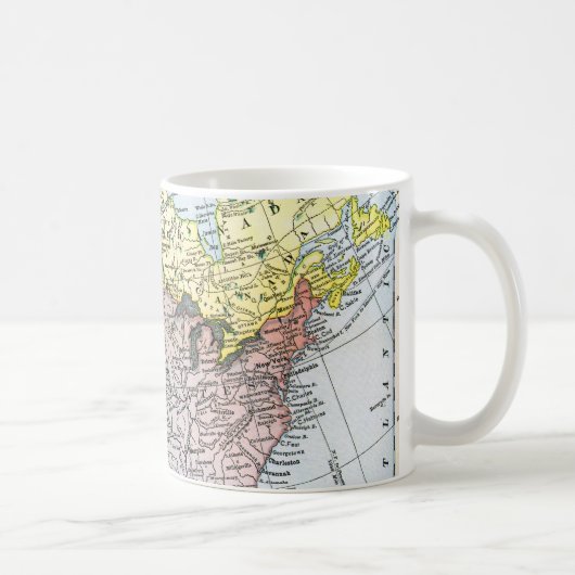 KARTE: NORDAMERIKA, 1890 KAFFEETASSE (Rechts)