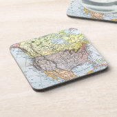 KARTE: NORDAMERIKA, 1890 UNTERSETZER (Linke Seite)