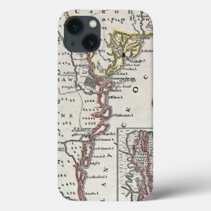 Karte: Nordamerika, C1700 iPhone 13 Hülle