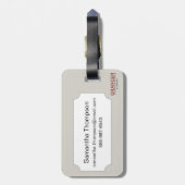 Karte: Nordamerika, C1700 Gepäckanhänger (Rückseite vertikal)